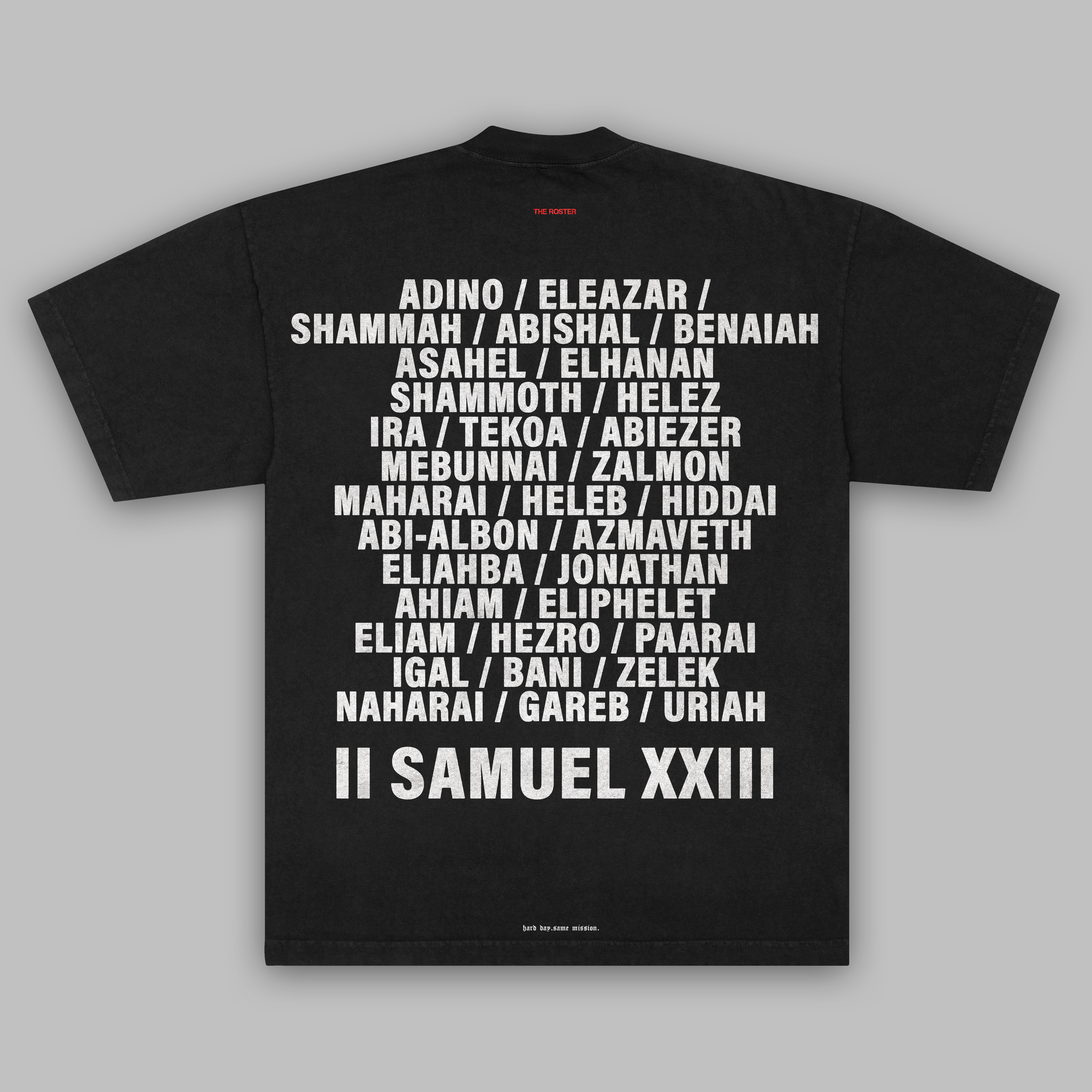 THE ROSTER HEAVY TEE IN BLACK (COMING SOON)