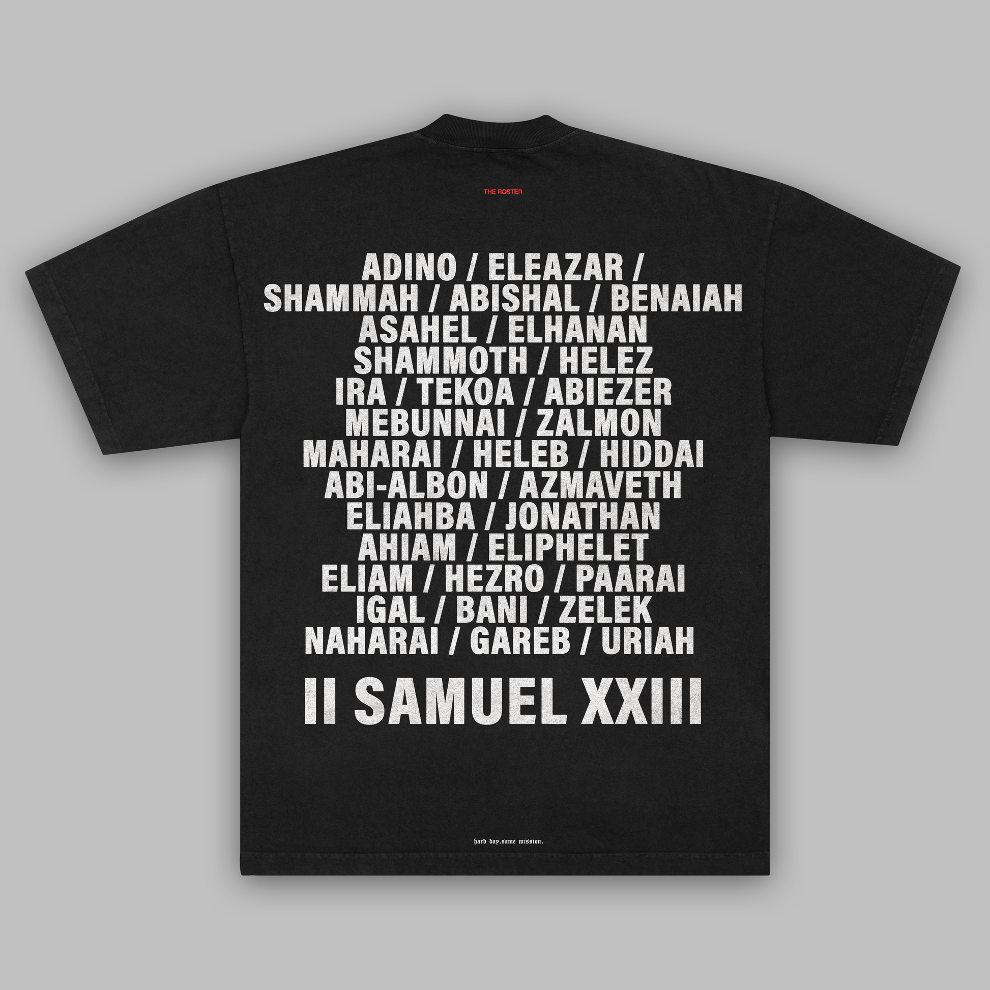 THE ROSTER HEAVY TEE IN BLACK (COMING SOON)