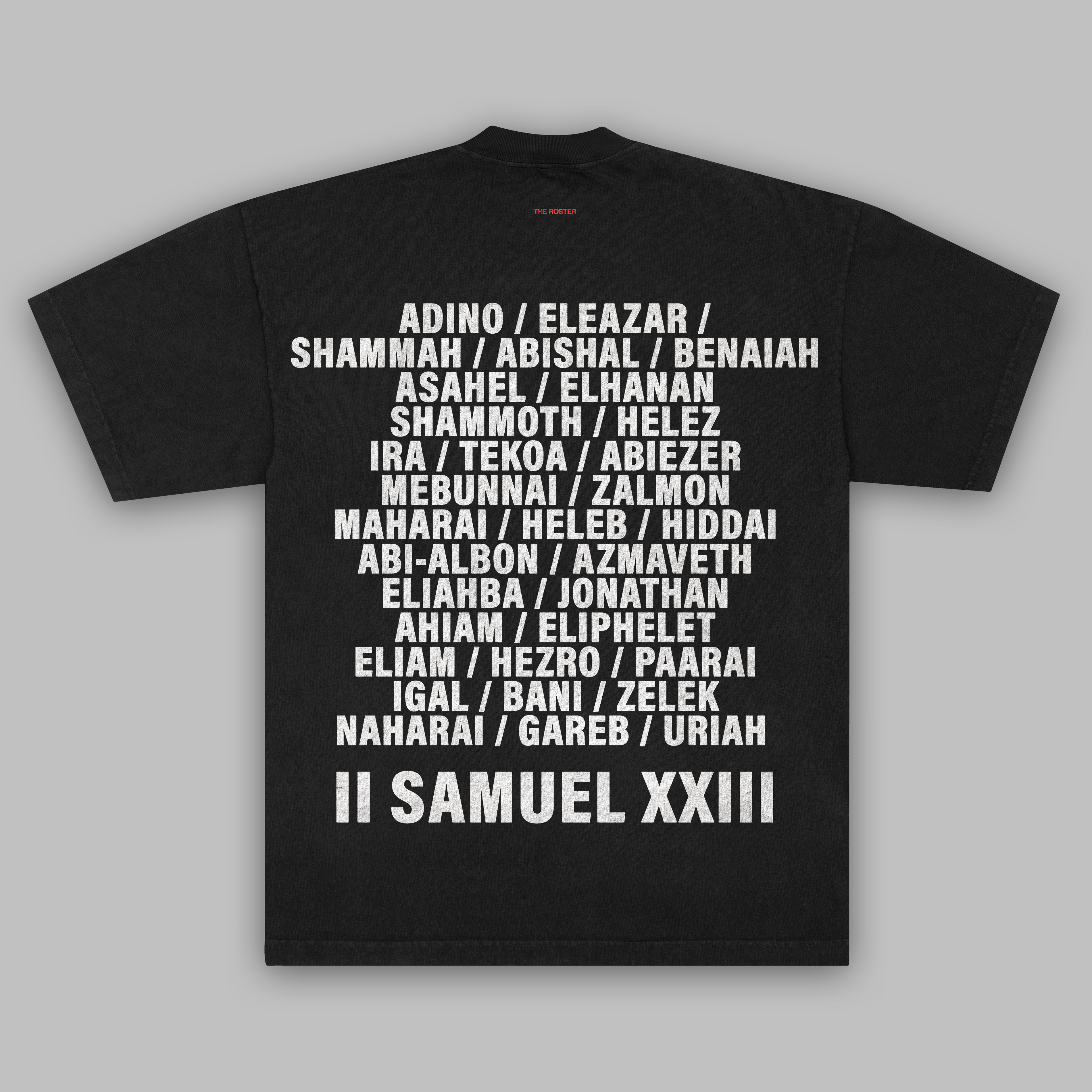 THE ROSTER HEAVY TEE IN BLACK (COMING SOON)