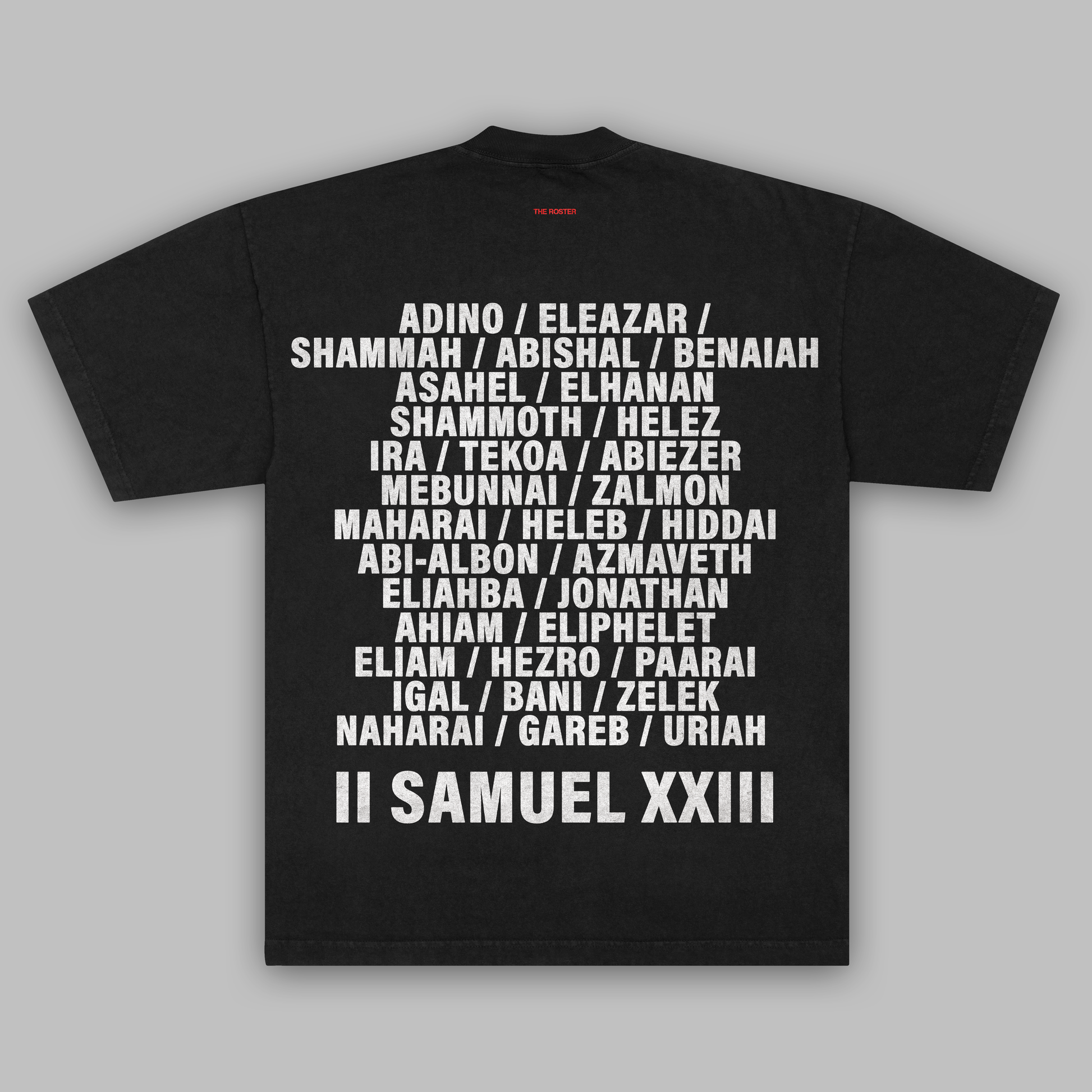 THE ROSTER HEAVY TEE IN BLACK (COMING SOON)