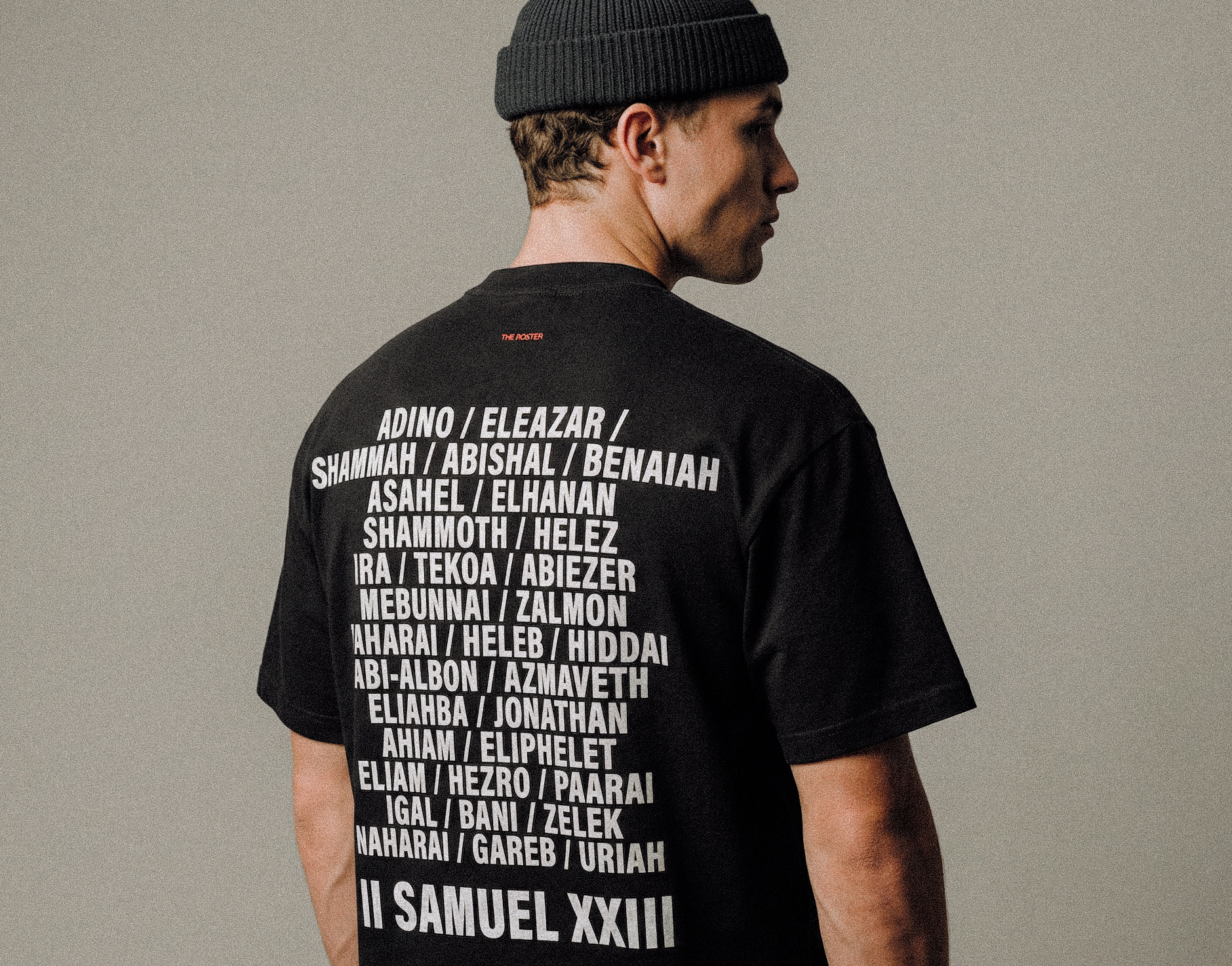 THE ROSTER HEAVY TEE IN BLACK (COMING SOON)